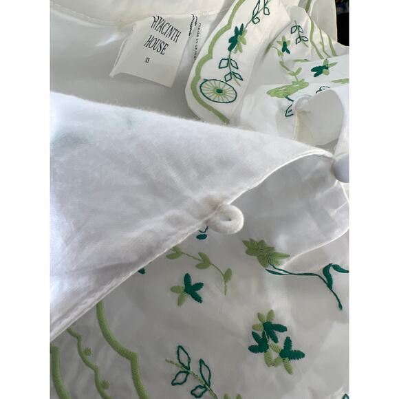 TUCKERNUCK Hyacinth House Green Embroidery Erin Blouse NWT Size XS - Picture 12 of 13